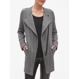 Banana Republic Coat with asymmetrical zipper